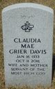 Claudia Mae Grier-Davis Photo