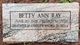  Betty Ann “Liz” <I>McNelly</I> Ray