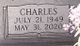 Charles Franklin “Charlie” Ayers Photo