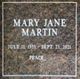 Mary Jane Mamay Martin Photo
