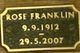  Rose Franklin