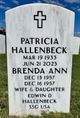 Patricia Hallenbeck - Obituary
