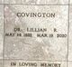 Dr Lillian R Covington