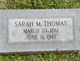  Sarah <I>Mathews</I> Thomas