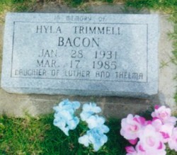 Hyla Claudine <I>Trimmell</I> Bacon 