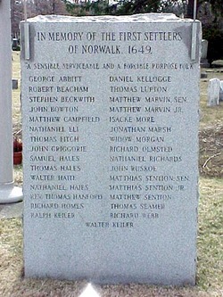 First Settlers of Norwalk Memorial 
