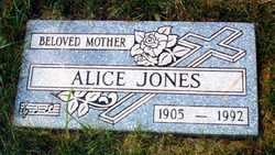 Alice <I>Williams</I> Jones 