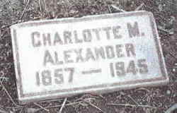 Charlotte M <I>Wolfe</I> Alexander 