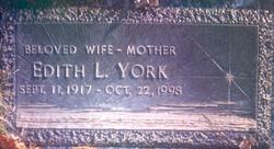 Edith Louise <I>Conner</I> York 