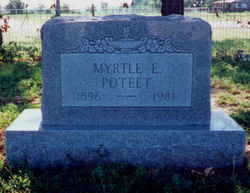 Myrtle Elizabeth <I>McKlung</I> Poteet 