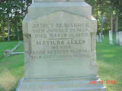 Matilda Elizabeth <I>Allen</I> Warner 
