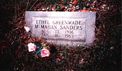 Ethel Greenwade <I>McMahan</I> Sanders 