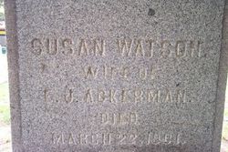 Susan <I>Watson</I> Ackerman 