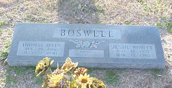 Jessie Artelia <I>Worley</I> Boswell 