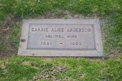 Carrie Alice <I>Pfalser</I> Anderson 