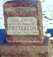 Lillie Martha <I>Harris</I> Patterson 
