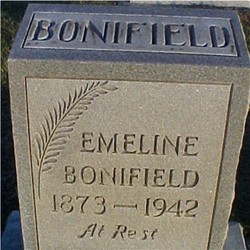 Emeline <I>Edwards</I> Bonifield 