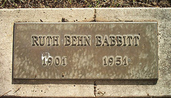 Ruth M <I>Behn</I> Babbitt 
