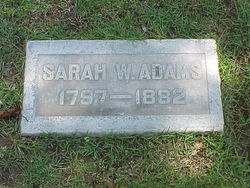 Sarah B <I>Walton</I> Adams 