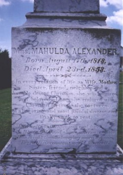 Mrs Mahulda Alexander 
