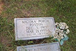 Matoka Jane “Toka” <I>Porch</I> Poston 