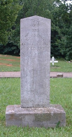 270 Unknown Confederate Soldiers 