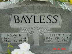Bessie L. <I>Weddle</I> Bayless 