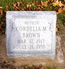 Cordelia Myrtle <I>Brown</I> Brown 