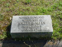Norma <I>Howland</I> Allen 
