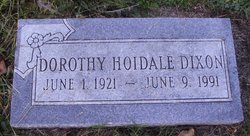 Dorothy <I>Hoidale</I> Dixon 