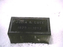 Julia Ann <I>Dickinson</I> Luce 