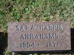 Sara <I>Harris</I> Abrahams 