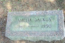 Anna Emilie “Amelia” <I>Fuchs</I> Backus 