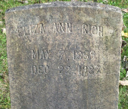 Eliza Ann “Louisa” <I>Morgan</I> Rich 