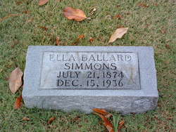 Ella Ballard <I>Neville</I> Simmons 