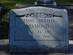 Mamie <I>Ducote</I> Aymond 