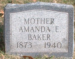 Amanda Evangeline “Mandy” <I>Nevins</I> Baker 