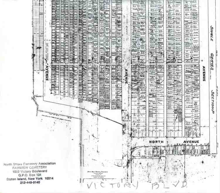 1917 RICHMOND,STATEN ISLAND,NY FAIRVIEW CEMETERY CASTLETON CORNERS ATLAS MAP 