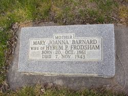 Mary Joanna <I>Barnard</I> Frodsham 