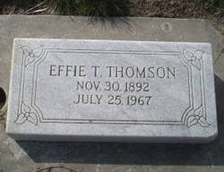 Effie <I>Thomas</I> Thomson 