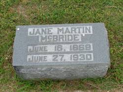 Jane Cornelia <I>Martin</I> McBride 