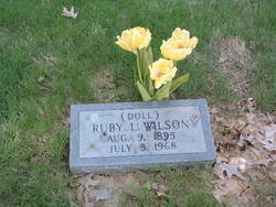 Ruby Lloyd “Doll” <I>Hall</I> Wilson 