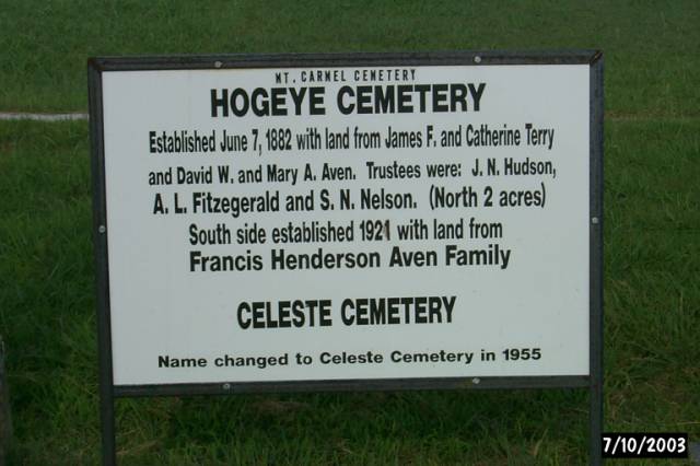 Celeste Cemetery