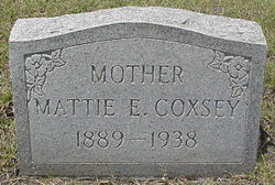 Mattie Eugenia <I>Bills</I> Coxsey 
