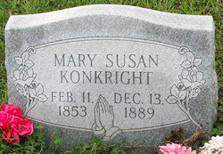 Mary Susan “Molly” <I>Haley</I> Konkright 