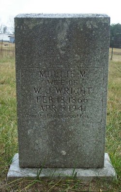 Mary Melvina “Mollie” <I>Dean</I> Wright 