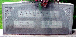 Jane W. “Janie” <I>Wright</I> Applegate 
