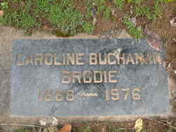 Caroline <I>Buchanan</I> Brodie 