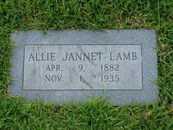 Allie Jannet <I>Raulston</I> Lamb 