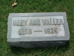 Mary Ann <I>Piper</I> Waller 